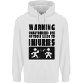 Warning Tools DIY Tradesman Carpenter Childrens Kids Hoodie White