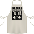 Warning Tools DIY Tradesman Carpenter Cotton Apron 100% Organic Natural