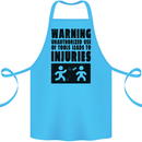 Warning Tools DIY Tradesman Carpenter Cotton Apron 100% Organic Turquoise