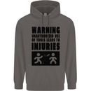 Warning Tools DIY Tradesman Carpenter Mens 80% Cotton Hoodie Charcoal