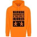 Warning Tools DIY Tradesman Carpenter Mens 80% Cotton Hoodie Orange