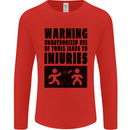 Warning Tools DIY Tradesman Carpenter Mens Long Sleeve T-Shirt Red
