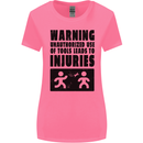 Warning Tools DIY Tradesman Carpenter Womens Wider Cut T-Shirt Azalea