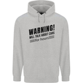 Warning Will Talk About Cars Childrens Kids Hoodie Sports Grey
