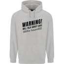 Warning Will Talk About Cars Childrens Kids Hoodie Sports Grey