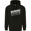 Warning Will Talk About Cars Funny Childrens Kids Hoodie Black