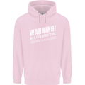 Warning Will Talk About Cars Funny Childrens Kids Hoodie Light Pink