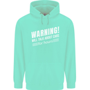 Warning Will Talk About Cars Funny Childrens Kids Hoodie Peppermint