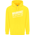 Warning Will Talk About Cars Funny Childrens Kids Hoodie Yellow