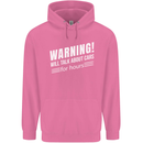 Warning Will Talk About Cars Funny Mens 80% Cotton Hoodie Azelea