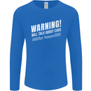Warning Will Talk About Cars Funny Mens Long Sleeve T-Shirt Royal Blue