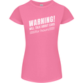 Warning Will Talk About Cars Funny Womens Petite Cut T-Shirt Azalea