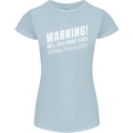Warning Will Talk About Cars Funny Womens Petite Cut T-Shirt Light Blue