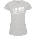 Warning Will Talk About Cars Funny Womens Petite Cut T-Shirt Sports Grey