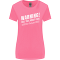 Warning Will Talk About Cars Funny Womens Wider Cut T-Shirt Azalea