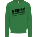 Warning Will Talk About Cars Mens Sweatshirt Jumper Irish Green
