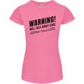 Warning Will Talk About Cars Womens Petite Cut T-Shirt Azalea