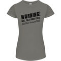 Warning Will Talk About Cars Womens Petite Cut T-Shirt Charcoal