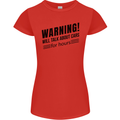 Warning Will Talk About Cars Womens Petite Cut T-Shirt Red