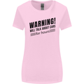 Warning Will Talk About Cars Womens Wider Cut T-Shirt Light Pink