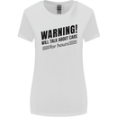 Warning Will Talk About Cars Womens Wider Cut T-Shirt White