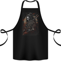 Warrior of the Samurai Japanese MMA Cotton Apron 100% Organic Black