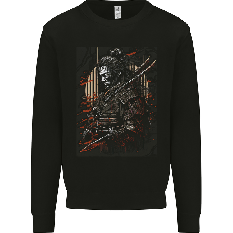 Warrior of the Samurai Japanese MMA Mens Sweatshirt Jumper Black