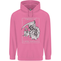 Wasted Life Grim Reaper Gothic Biker Skull Childrens Kids Hoodie Azalea