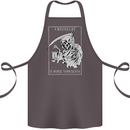 Wasted Life Grim Reaper Gothic Biker Skull Cotton Apron 100% Organic Dark Grey
