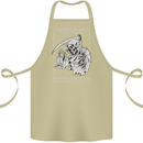 Wasted Life Grim Reaper Gothic Biker Skull Cotton Apron 100% Organic Khaki