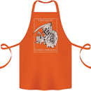 Wasted Life Grim Reaper Gothic Biker Skull Cotton Apron 100% Organic Orange