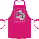 Wasted Life Grim Reaper Gothic Biker Skull Cotton Apron 100% Organic Pink