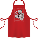 Wasted Life Grim Reaper Gothic Biker Skull Cotton Apron 100% Organic Red