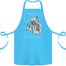 Wasted Life Grim Reaper Gothic Biker Skull Cotton Apron 100% Organic Turquoise