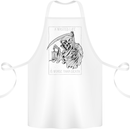 Wasted Life Grim Reaper Gothic Biker Skull Cotton Apron 100% Organic White