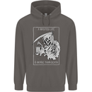 Wasted Life Grim Reaper Gothic Biker Skull Mens 80% Cotton Hoodie Charcoal