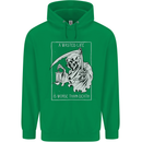 Wasted Life Grim Reaper Gothic Biker Skull Mens 80% Cotton Hoodie Irish Green