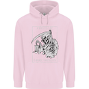 Wasted Life Grim Reaper Gothic Biker Skull Mens 80% Cotton Hoodie Light Pink