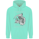 Wasted Life Grim Reaper Gothic Biker Skull Mens 80% Cotton Hoodie Peppermint