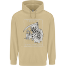 Wasted Life Grim Reaper Gothic Biker Skull Mens 80% Cotton Hoodie Sand