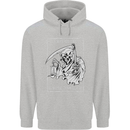 Wasted Life Grim Reaper Gothic Biker Skull Mens 80% Cotton Hoodie Sports Grey
