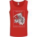 Wasted Life Grim Reaper Gothic Biker Skull Mens Vest Tank Top Red