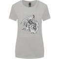 Wasted Life Grim Reaper Gothic Biker Skull Womens Wider Cut T-Shirt Sports Grey