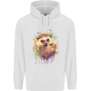 Watercolour Hedgehog Childrens Kids Hoodie White
