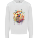 Watercolour Hedgehog Kids Sweatshirt Jumper White