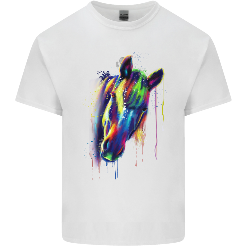 Watercolour Horse Kids T-Shirt Childrens White