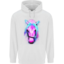 Watercolour Horse Mens Hoodie White
