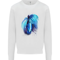 Watercolour Horse Mens Sweatshirt Jumper White