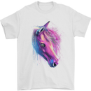 Watercolour Horse Mens T-Shirt Cotton Gildan White