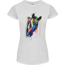 Watercolour Horse Womens Petite Cut T-Shirt White